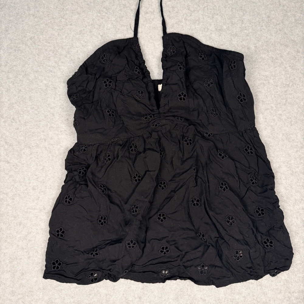 American Eagle Outfitters Black Halter Top